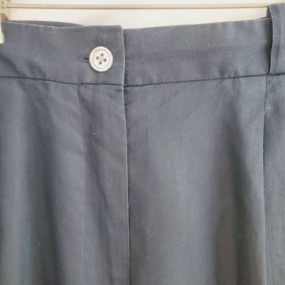 Whitham & Whyte Women's Black Dress Pants Pleated Front Straight Leg 14 (C-2) - Picture 3 of 10